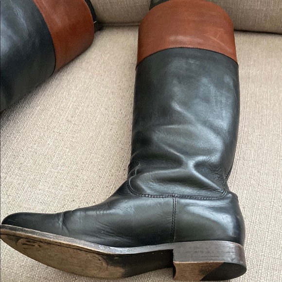 Frye Melissa Logo Tall Boots Size 9 - Picture 8 of 14